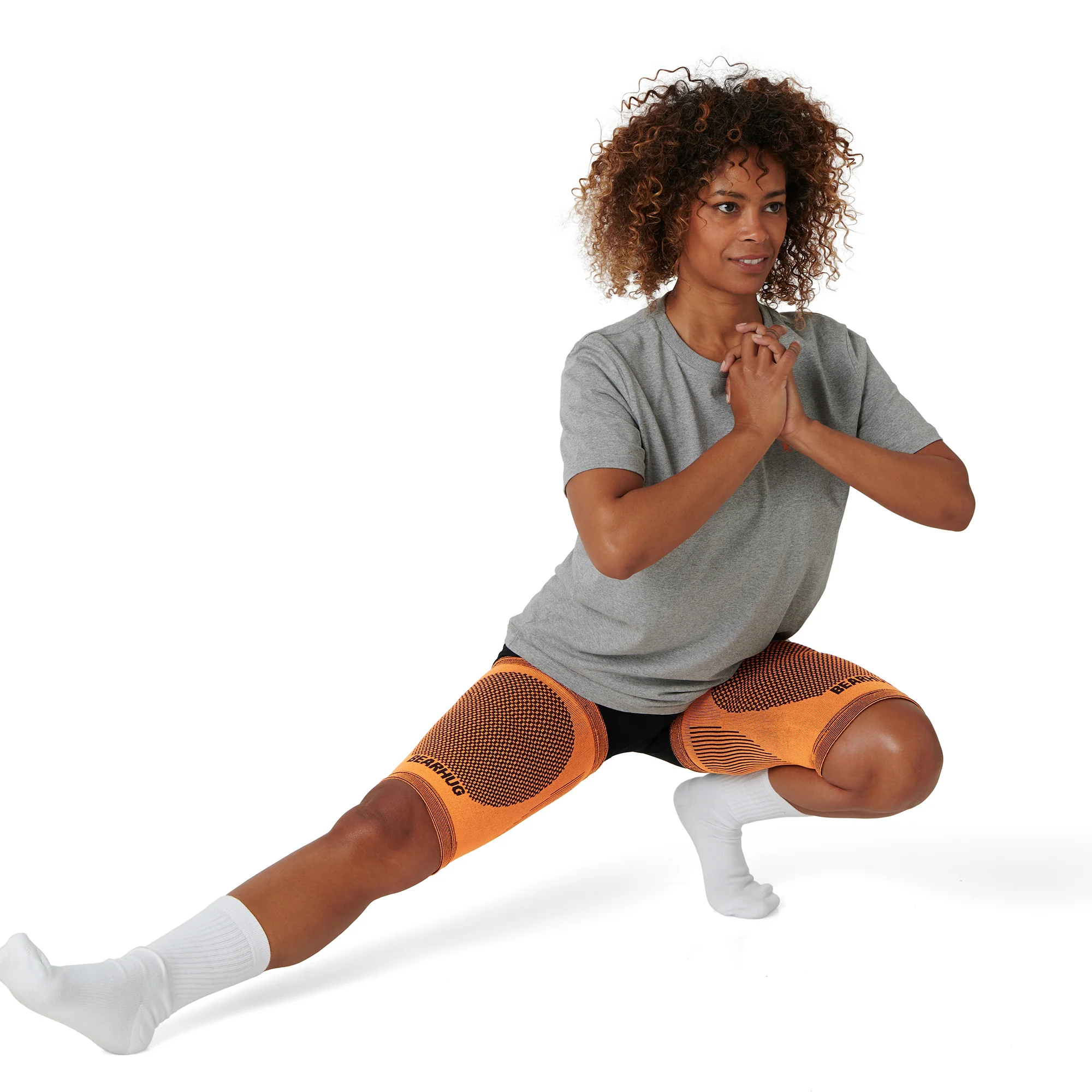 Pair of Thigh Compression Support Sleeves For Hamstring & Leg Pain Recovery - Image 6